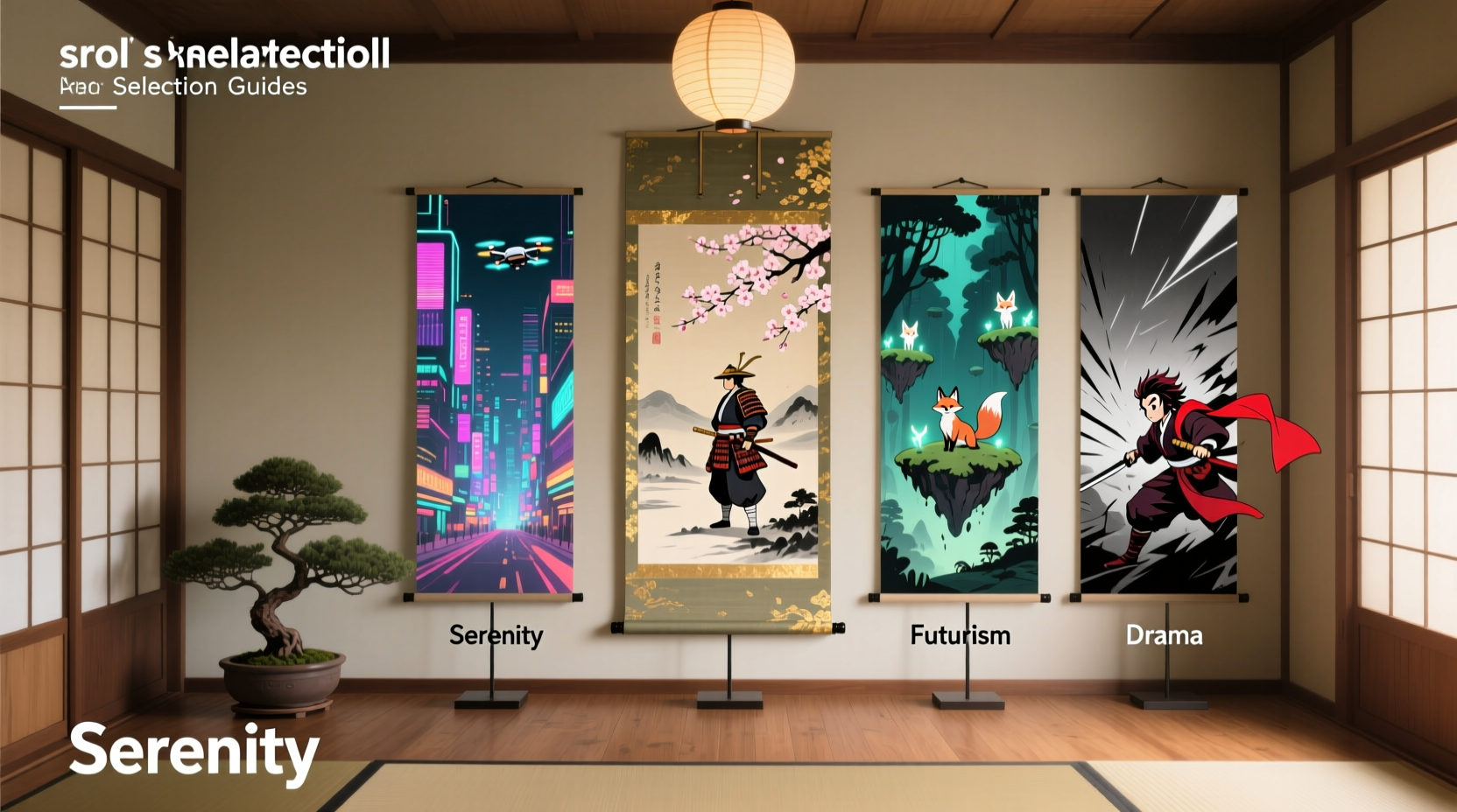 how to choose the perfect anime wall scroll that complements your room aesthetic
