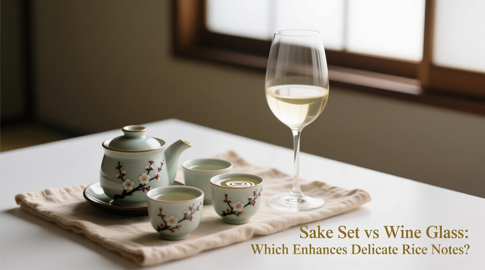 sake set vs wine glass which enhances delicate rice notes