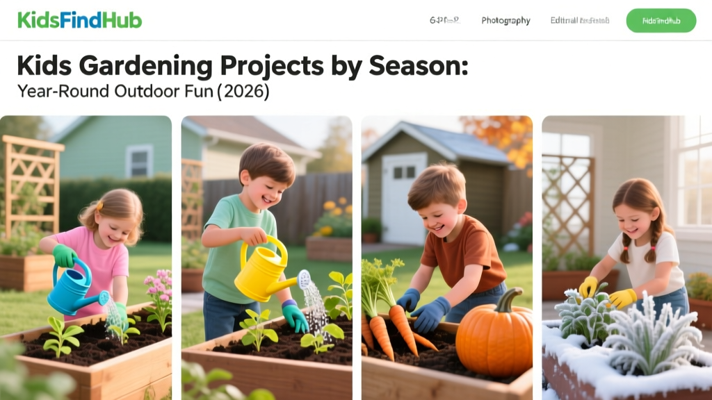 Kids Gardening Projects by Season: Year-Round Outdoor Fun (2026)