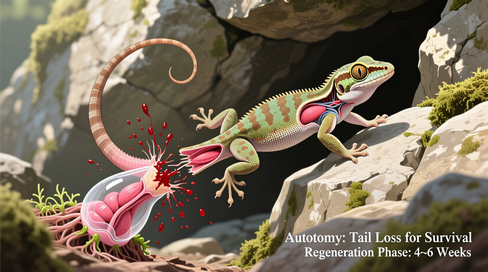 why does my gecko drop its tail and can it grow back fully