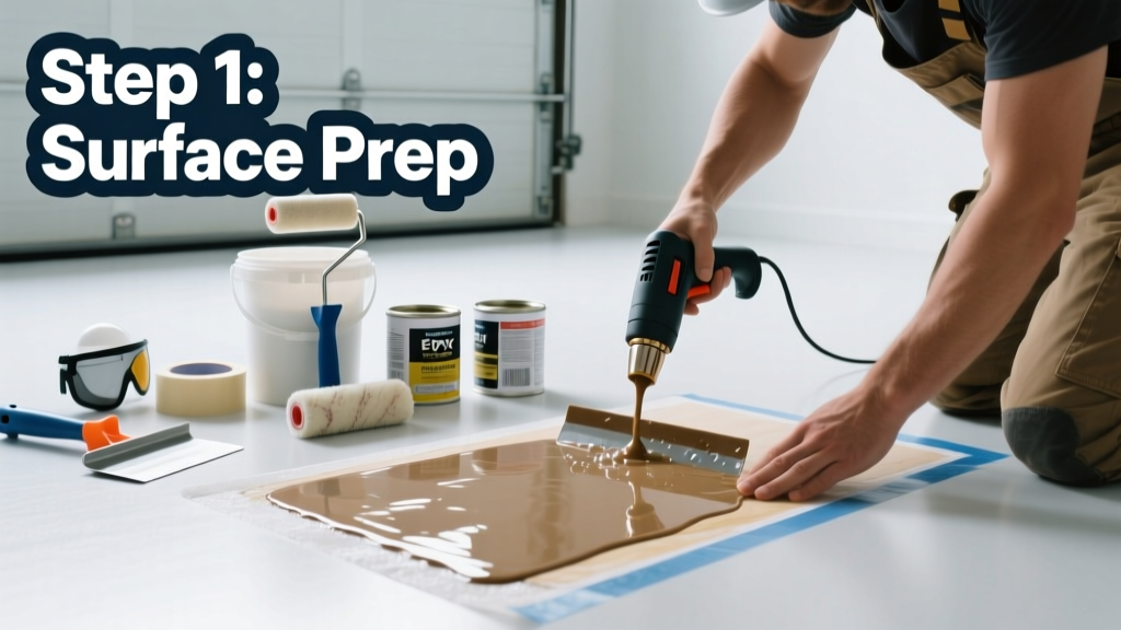 How to Apply Epoxy Coating: Garage Floor Edition