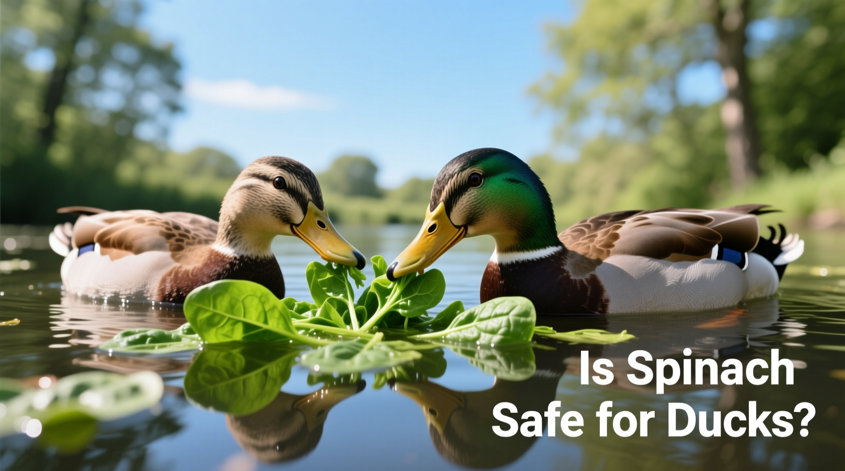 is spinach safe for ducks to eat