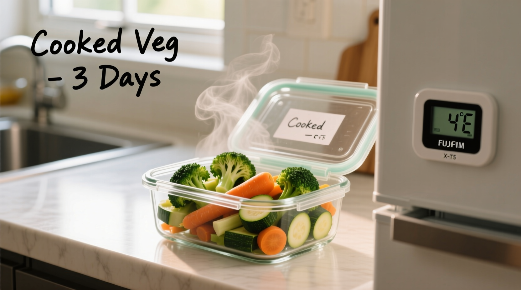 how long can i keep cooked veg in the fridge
