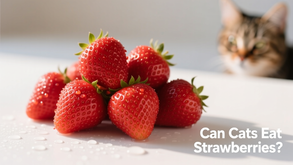 Fresh, whole strawberries on a clean white surface
