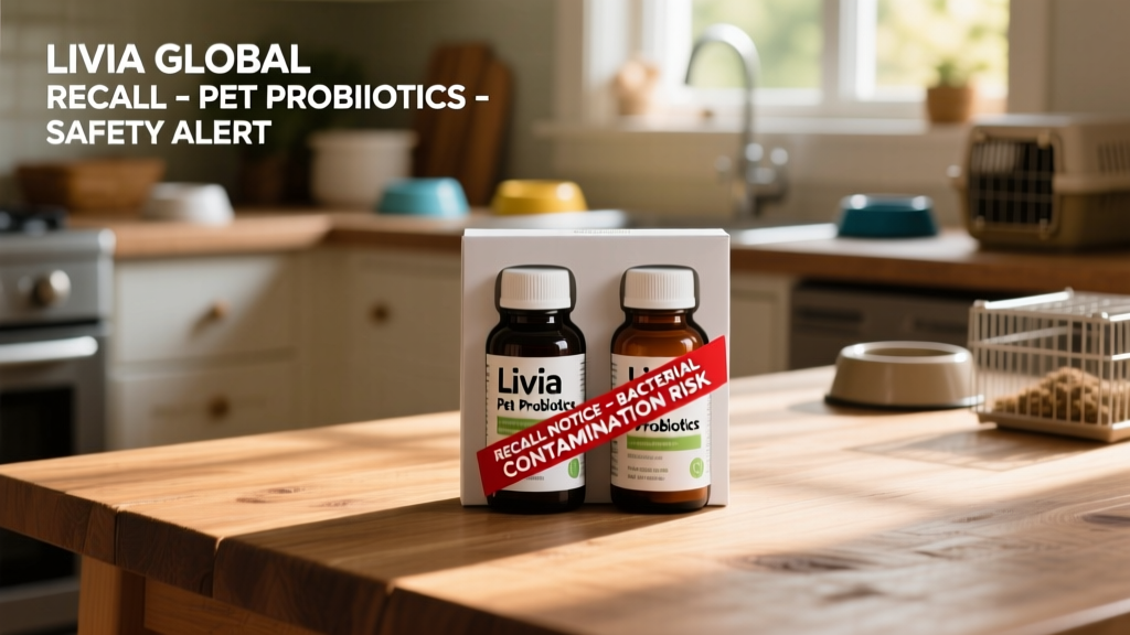 Livia Global Recalls Possibly Tainted Dog and Cat Probiotics Because of Bacteria Concern