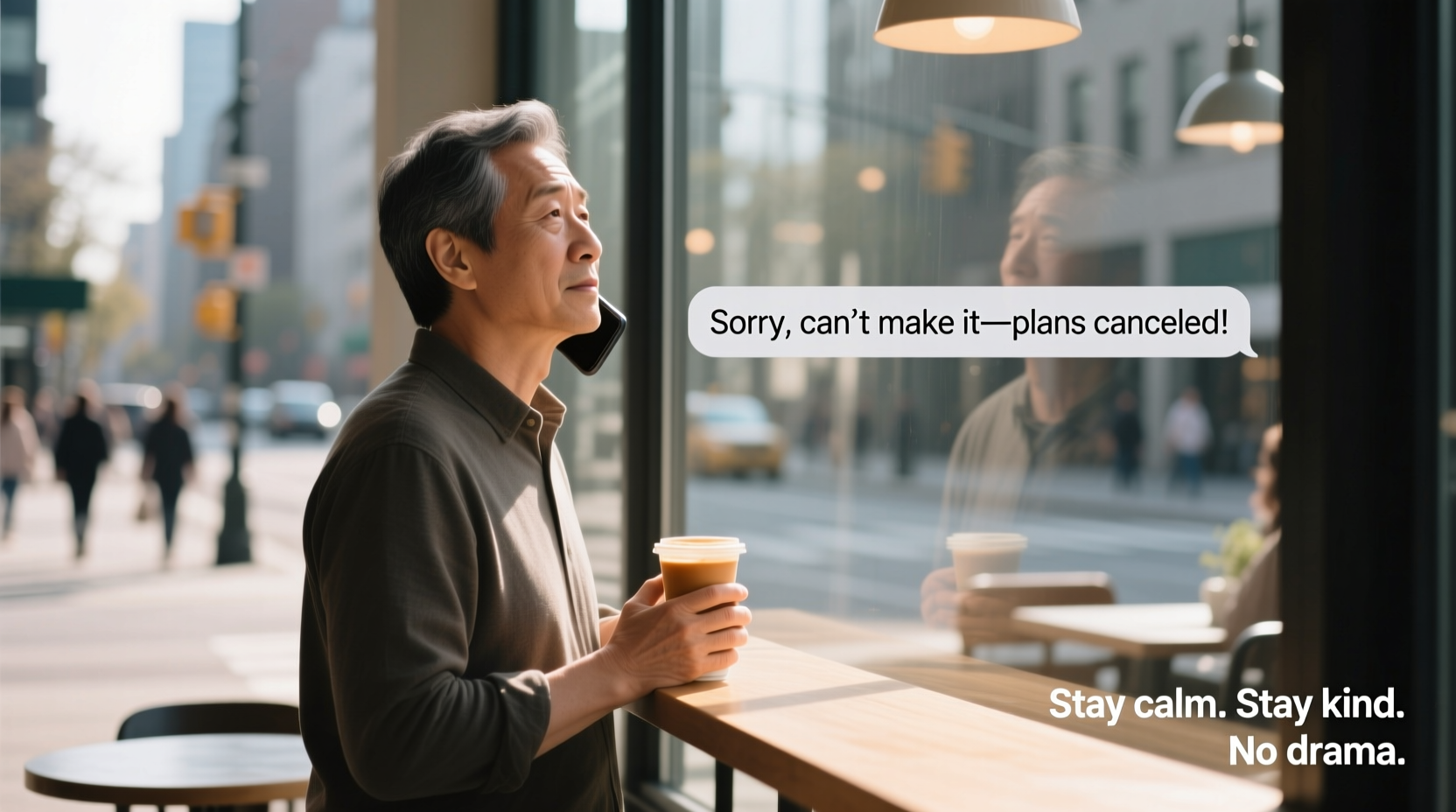 how to respond when someone cancels plans last minute without drama