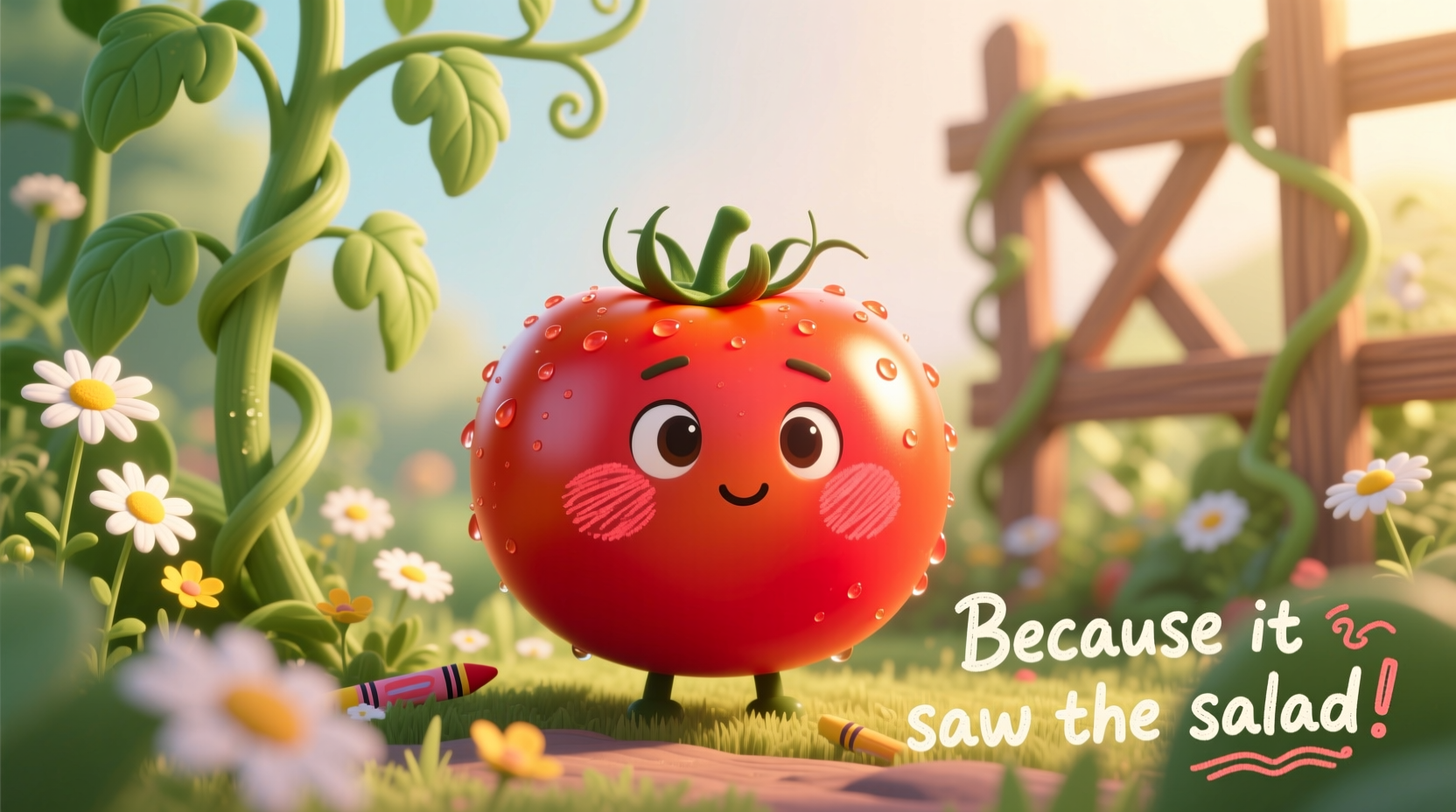 why did the tomato blush