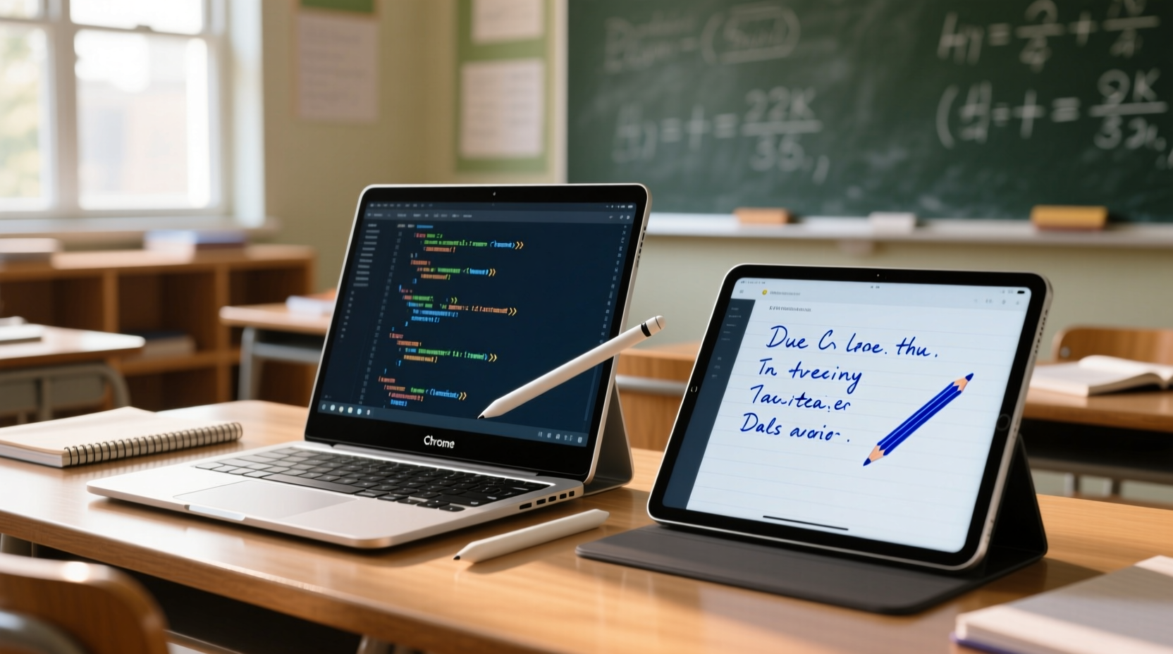 Chromebook vs iPad Air for Coding & Notes