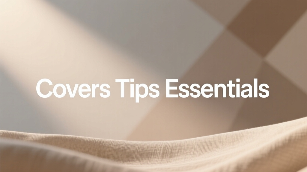Covers Tips Essentials: Practical, Field-Tested Guidance for Homeowners and Contractors