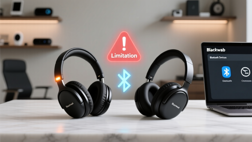 Blackweb Wireless Headphones Dual Device Support