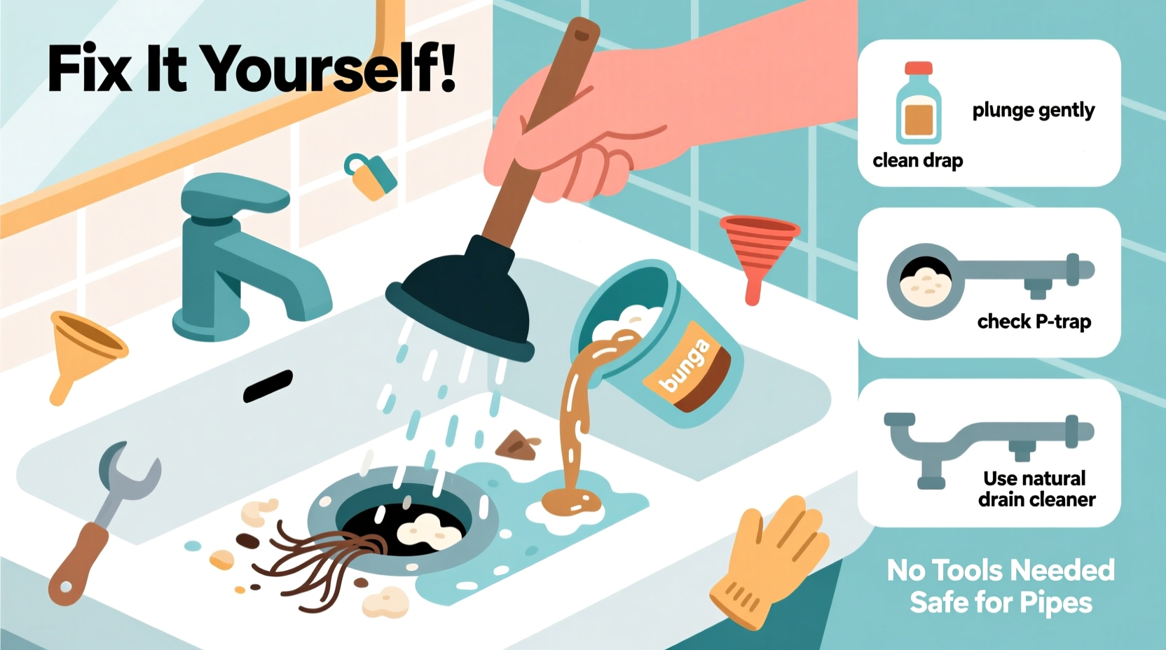 how to fix a slow draining shower without calling a plumber beginner guide