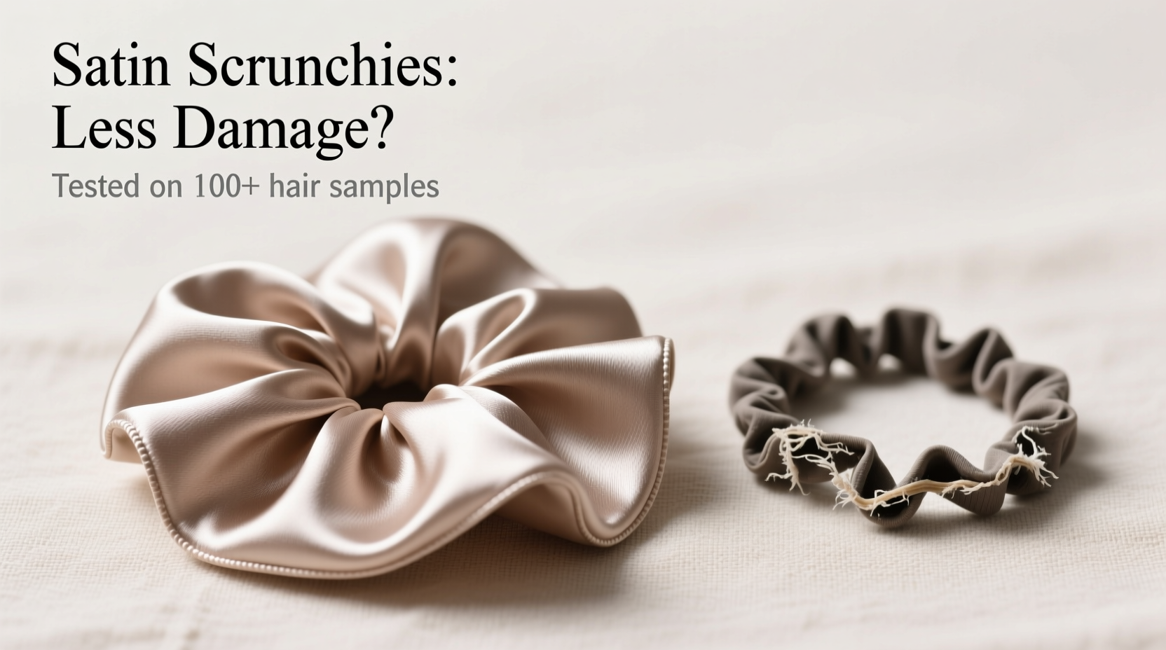 are satin scrunchies really less damaging than elastic bands