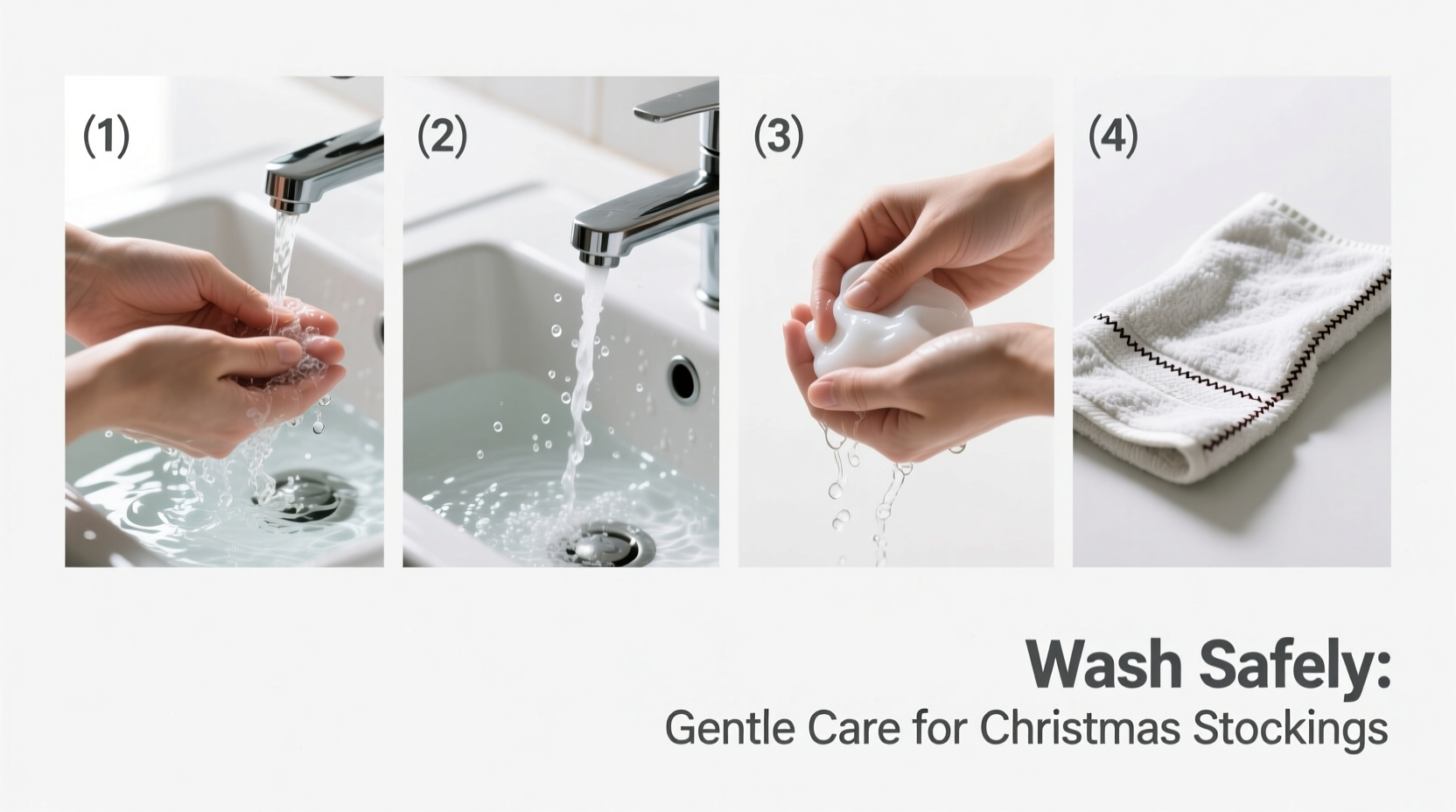 can you wash fabric christmas stockings safely step by step