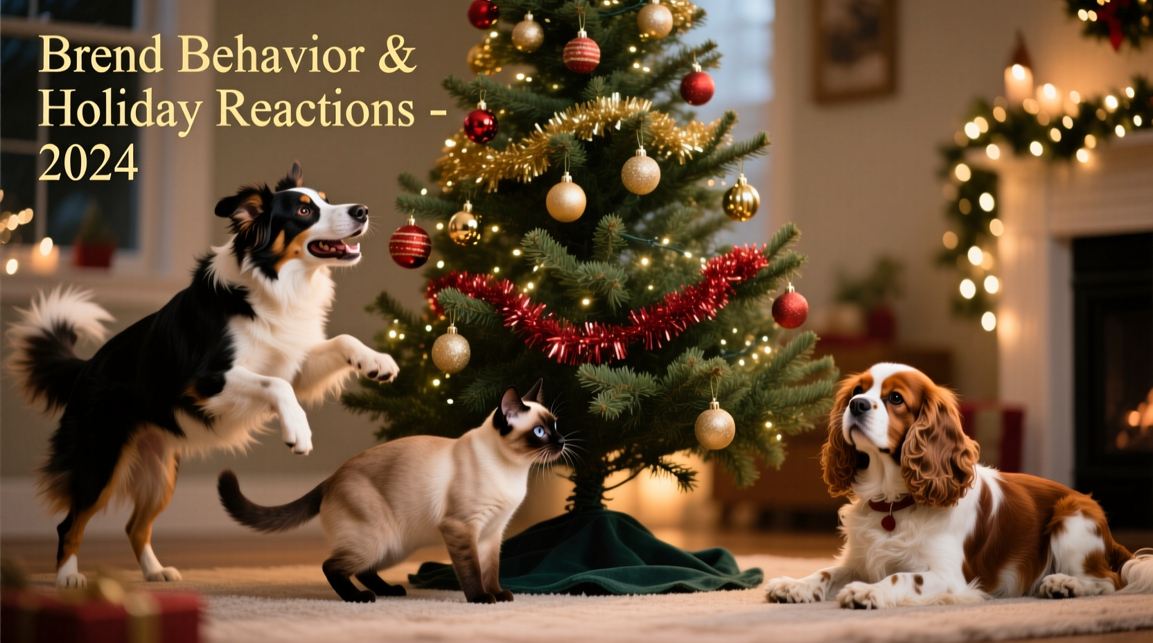 why do pets react differently to christmas trees based on breed