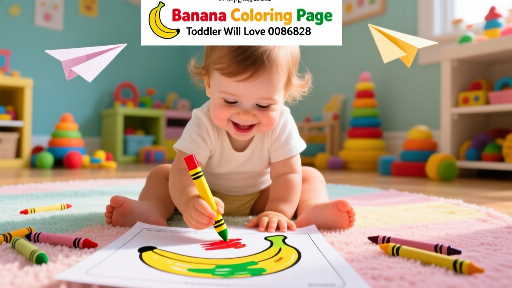 Banana Coloring Pages Toddlers Will Love: Developmentally Smart Printables for Ages 18–36 Months