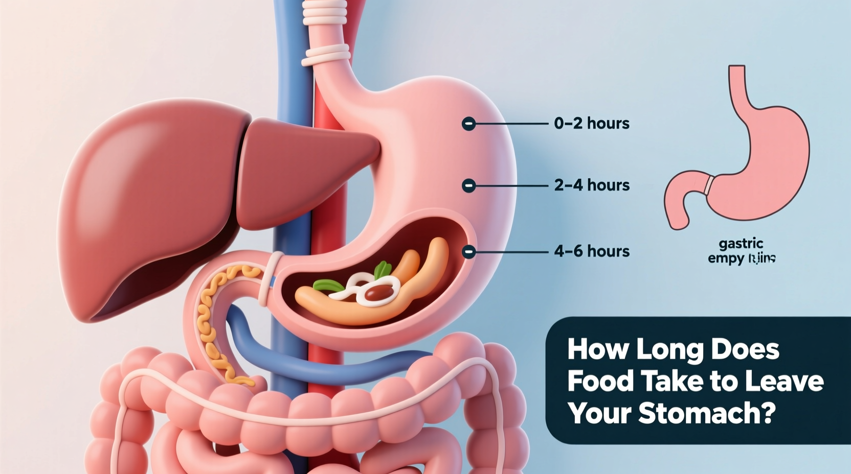 how long does it take food to leave your stomach