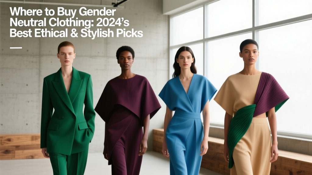 Where to Buy Gender Neutral Clothing: 2024’s Best Ethical & Stylish Picks