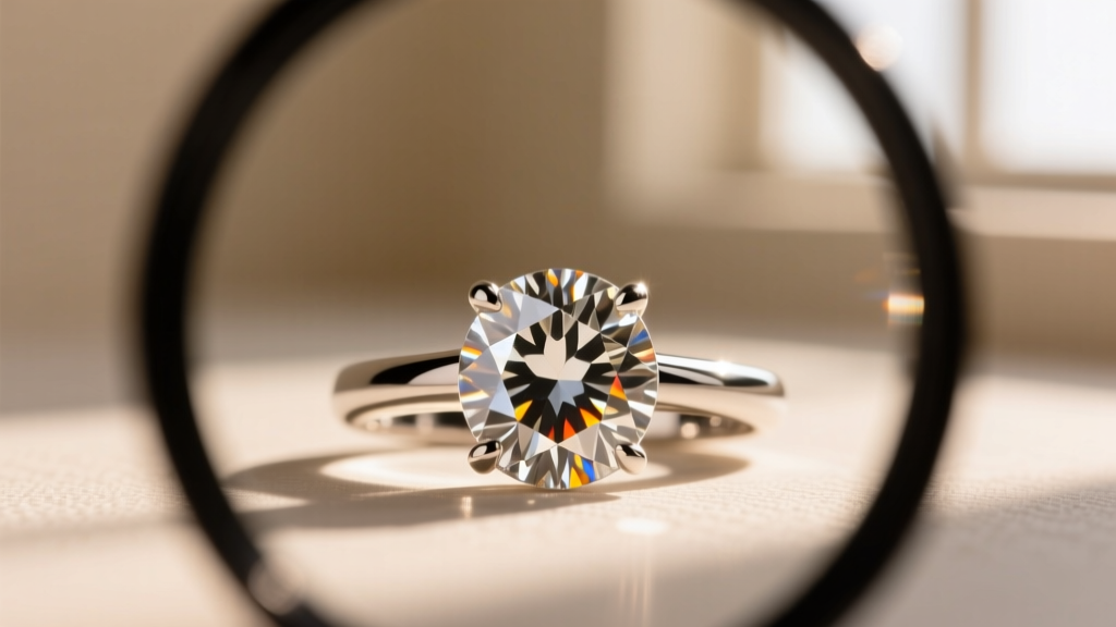 Macro view through a jeweler