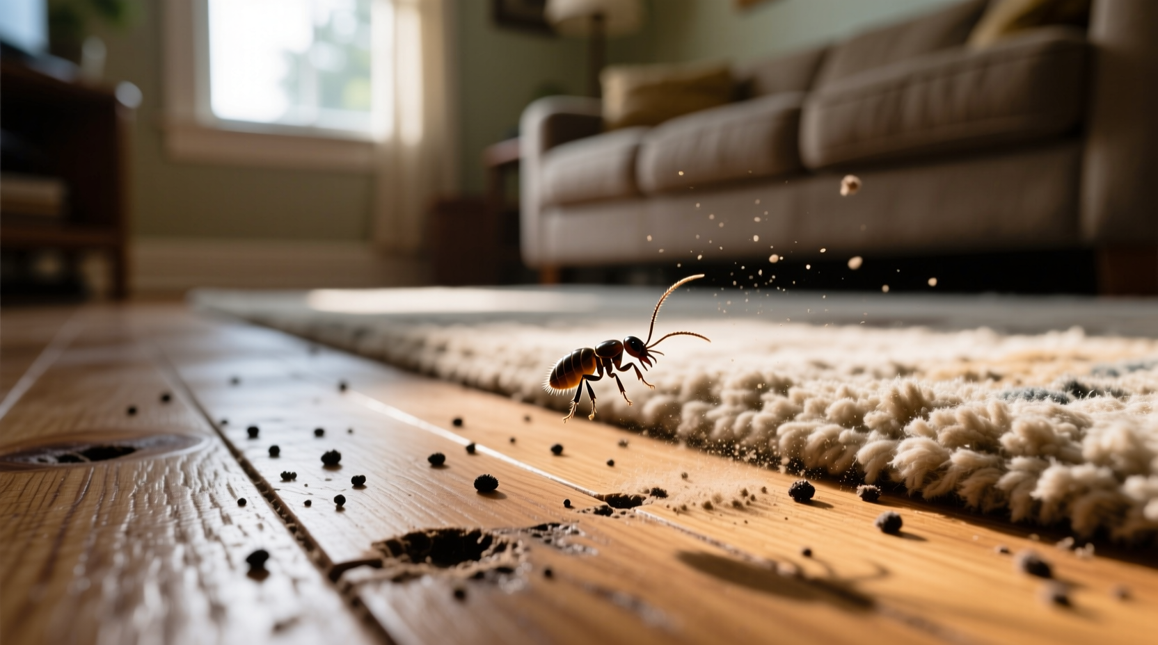 removing fleas in the home