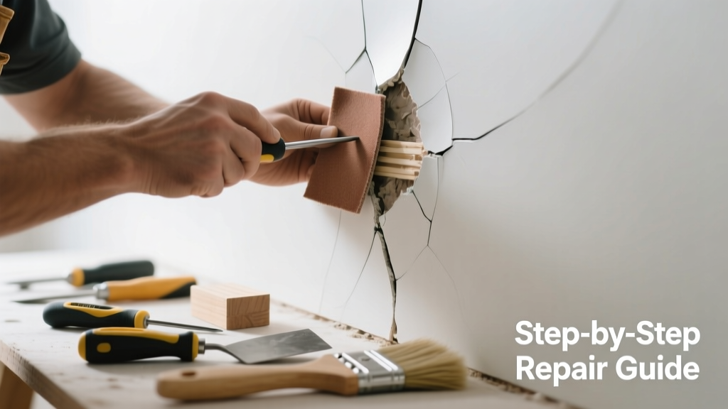 How to Fix a Cracked Wall or Cabinet Panel
