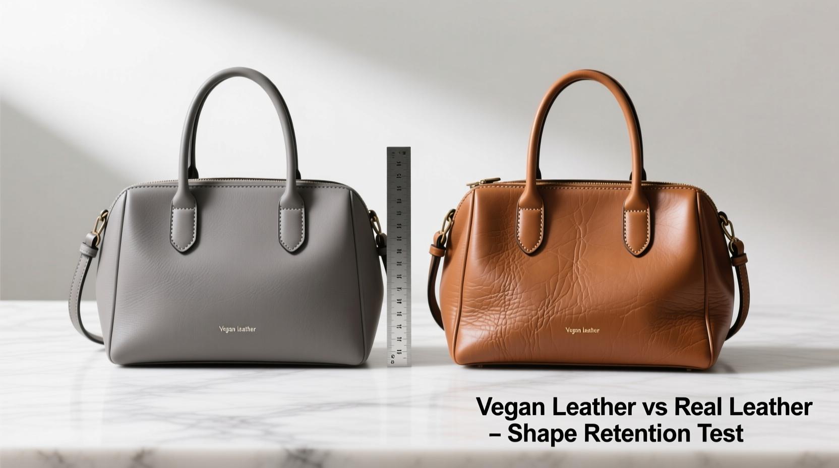 vegan leather vs real leather handbags which holds shape longer