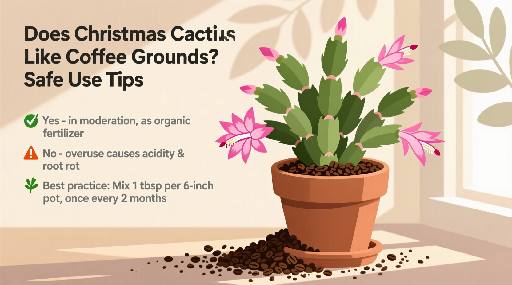 Does Christmas Cactus Like Coffee Grounds