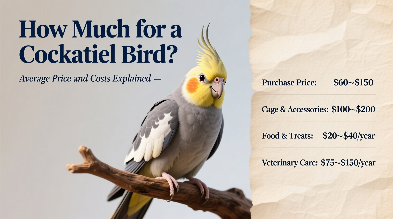 how much for a cockatiel bird