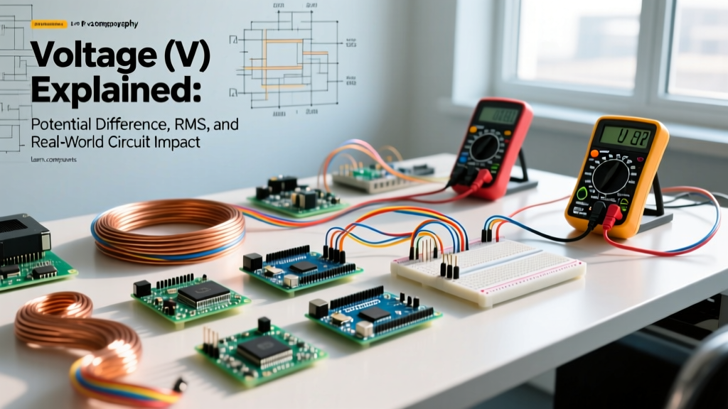 Voltage (V) Explained: Potential Difference, RMS, and Real-World Circuit Impact