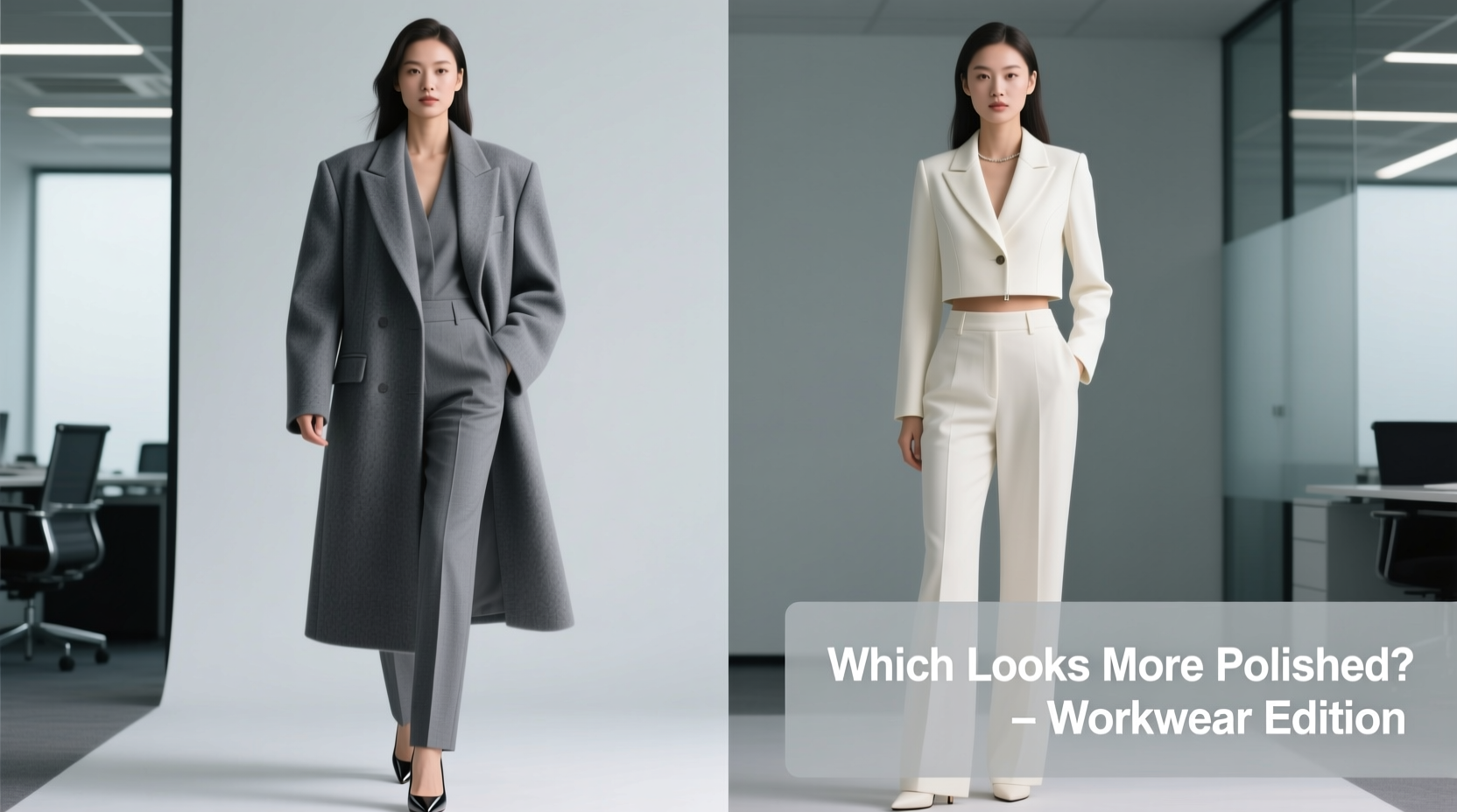 oversized blazer vs cropped jacket which looks more polished for work