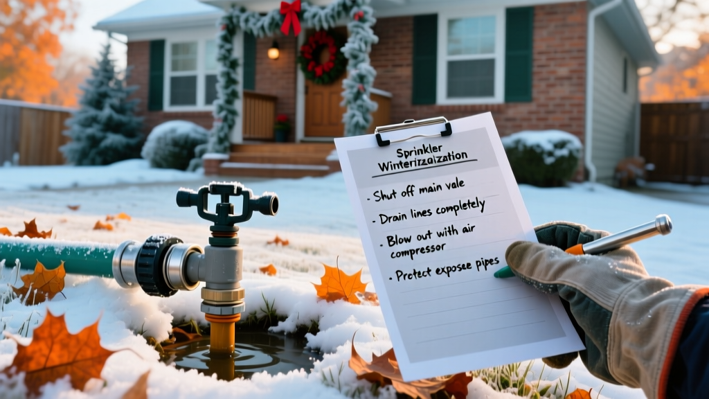 November Sprinkler Winterization Checklist