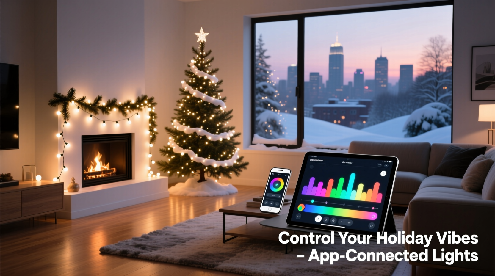 how to use app controlled christmas lights for remote holiday vibes