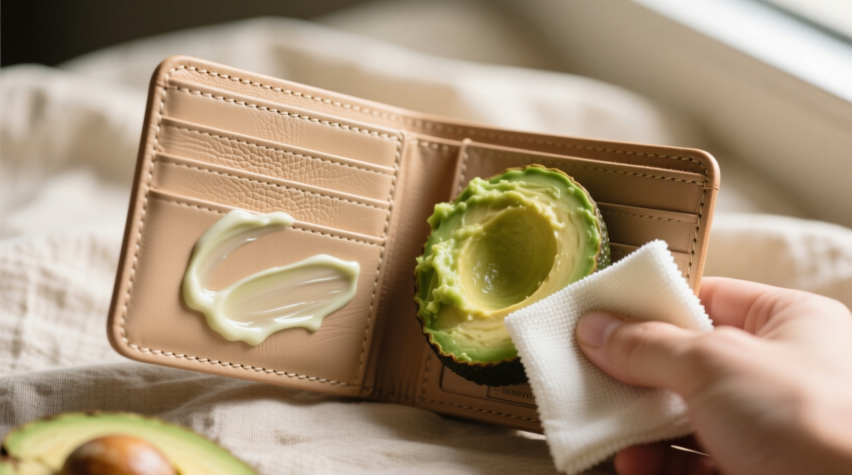 eco friendly vegan leather wallet cleaning