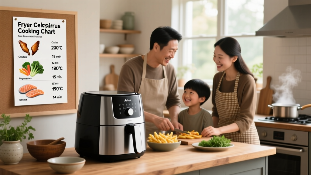Printable Air Fryer Celsius Cooking Chart (Free PDF)