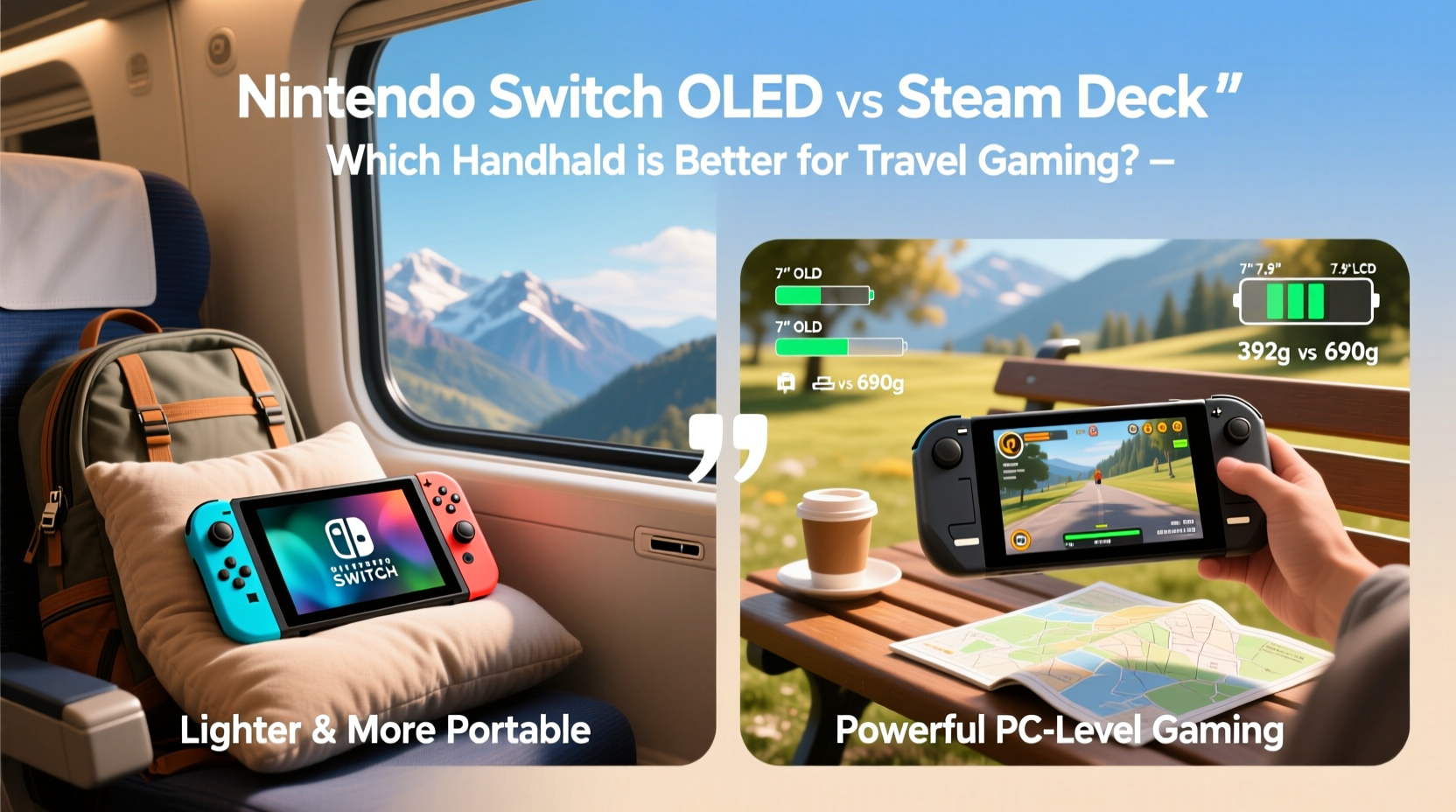 nintendo switch oled vs steam deck which handheld is better for travel gaming