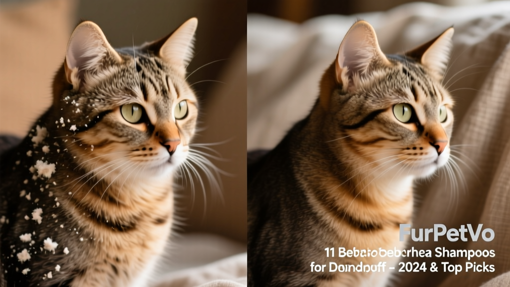 Side-by-side comparison: dry, flaky skin vs. smooth, hydrated skin after using FurPetVo Seborrhea Shampoo