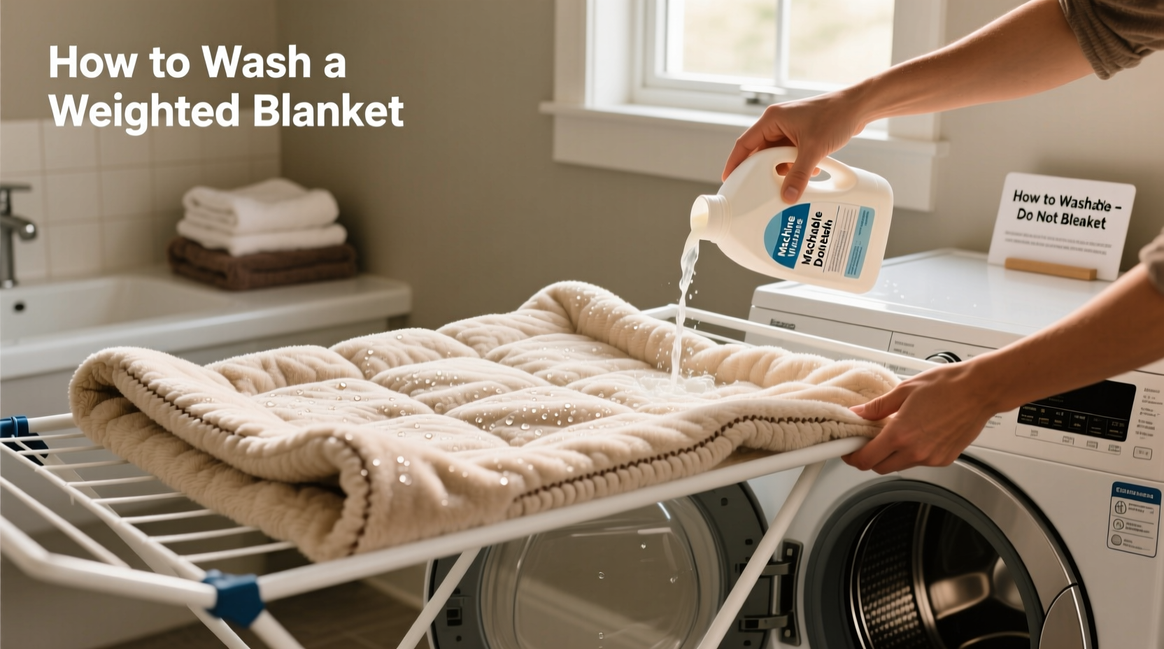 how to wash weighted blanket