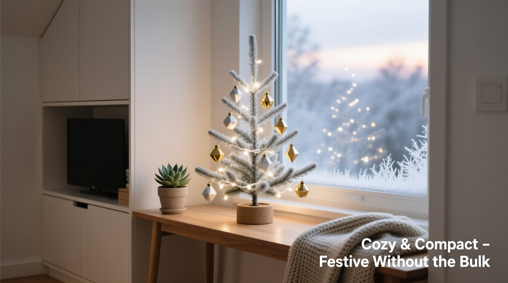 is a tabletop christmas tree better for tiny homes or just less festive