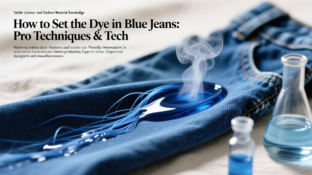 How to Set the Dye in Blue Jeans: Pro Techniques & Tech