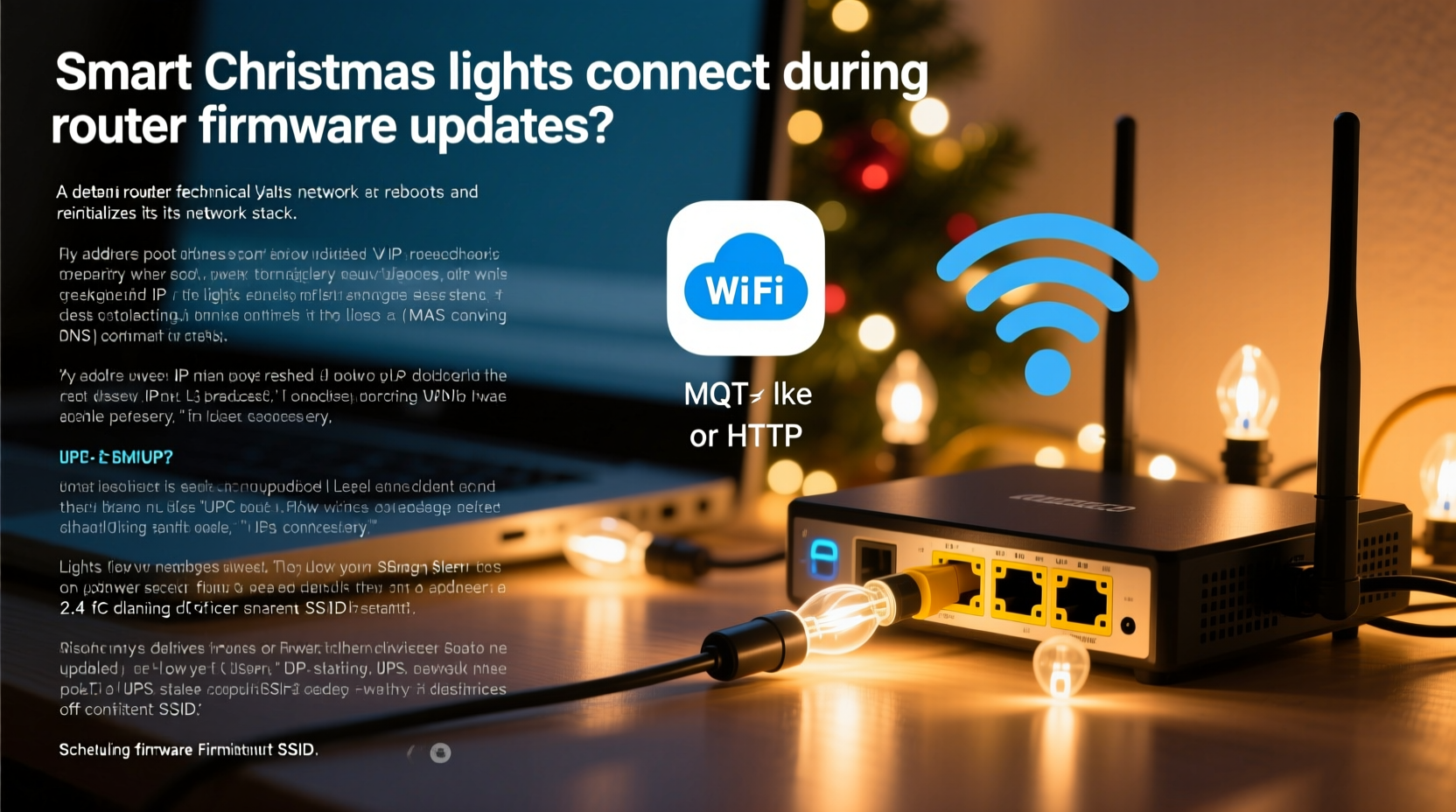 why do my smart christmas lights disconnect when my router updates firmware