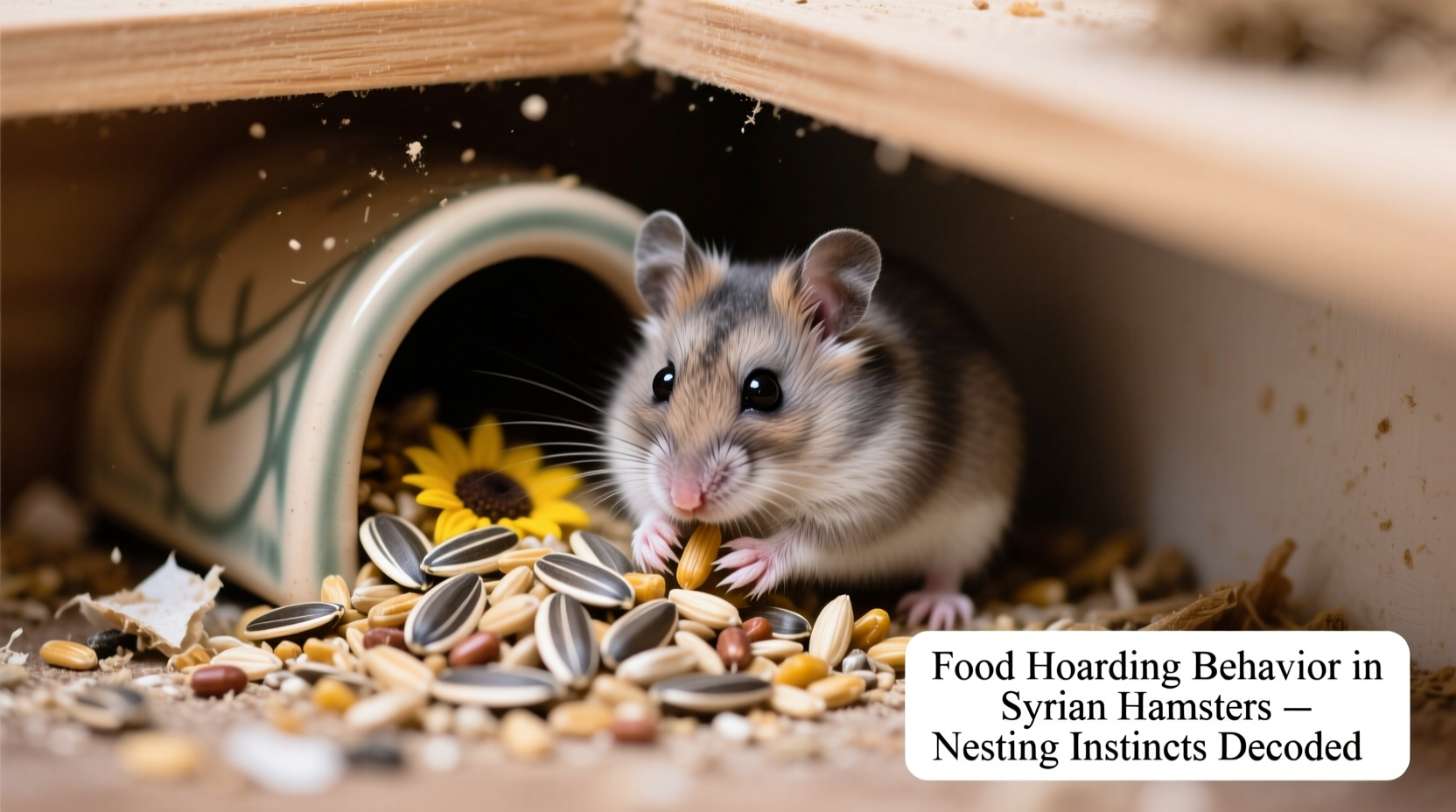 why does my hamster hoard food in one corner decoding nesting habits