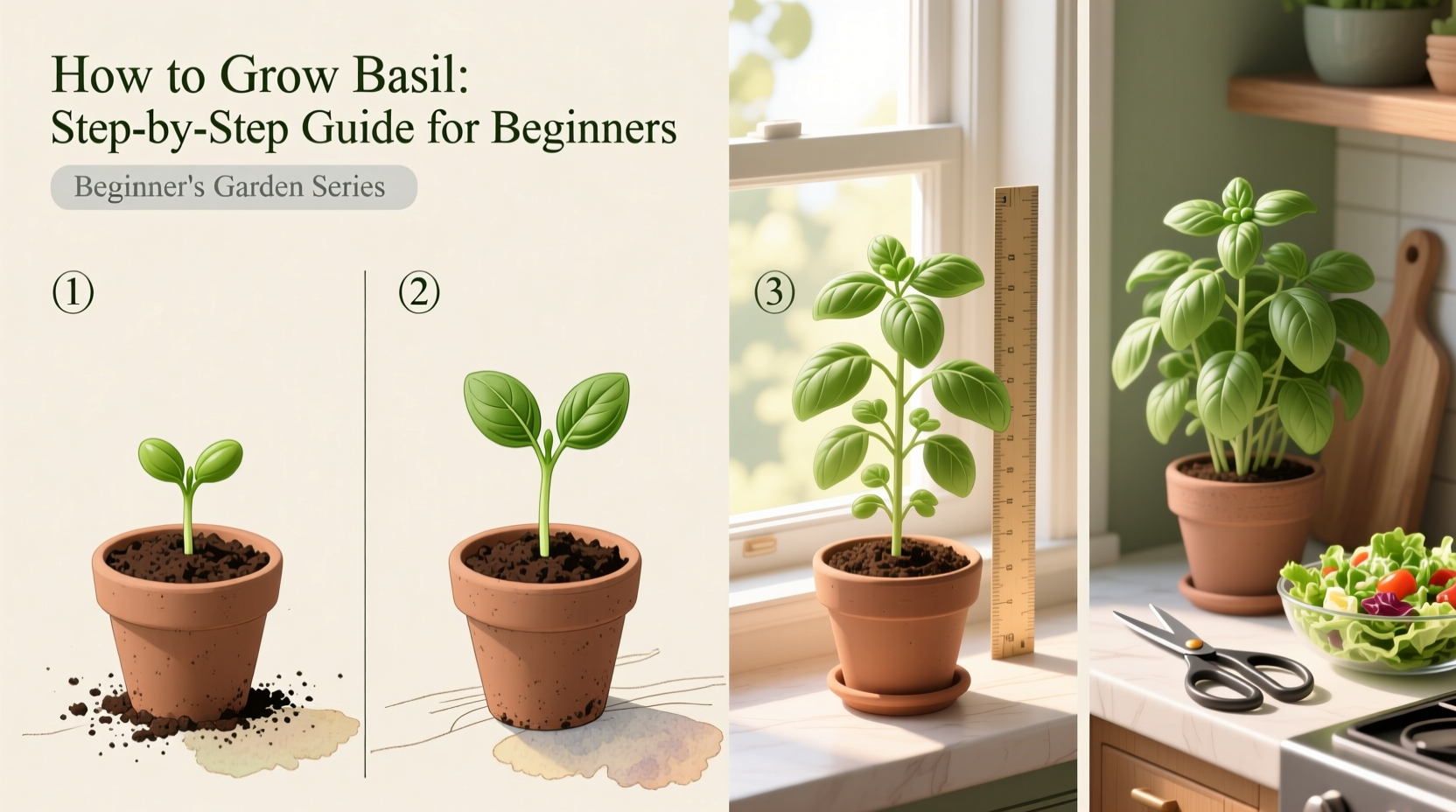 Grow Fresh Basil in 5 Steps | TheHomeSprouts