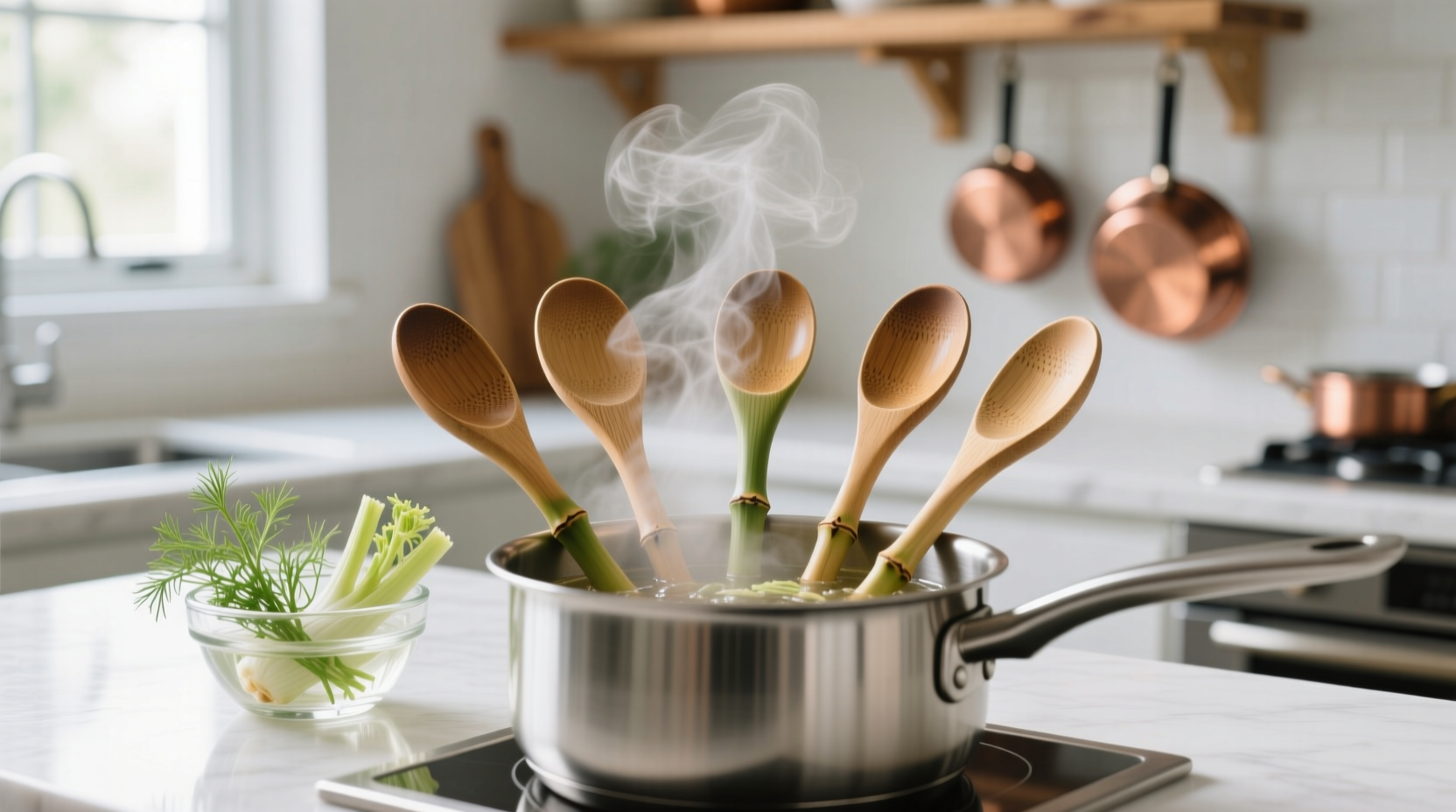 eco friendly cleaning tips bamboo spoon sanitization