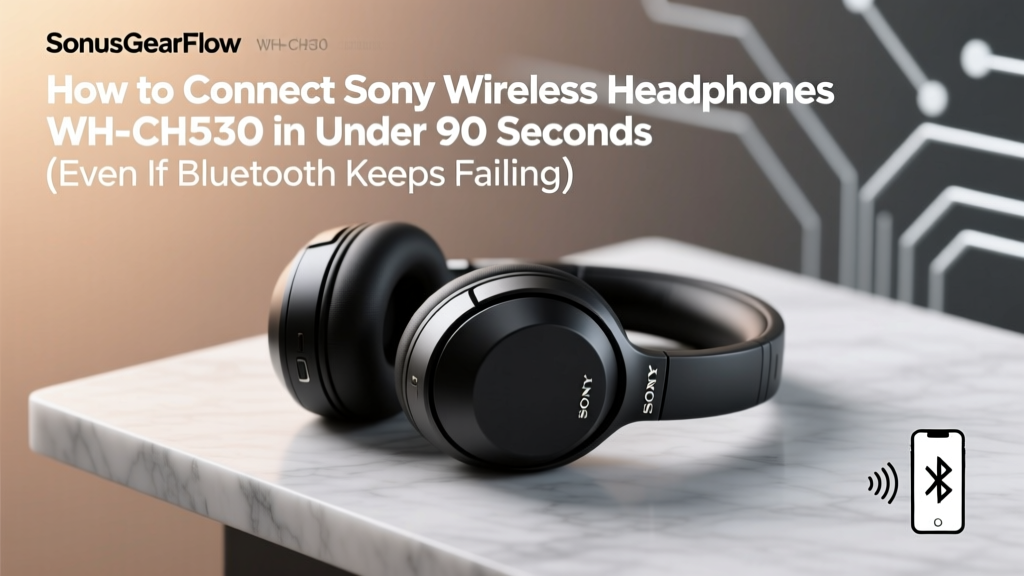 Sony WH-CH510 Connection Guide (2026)