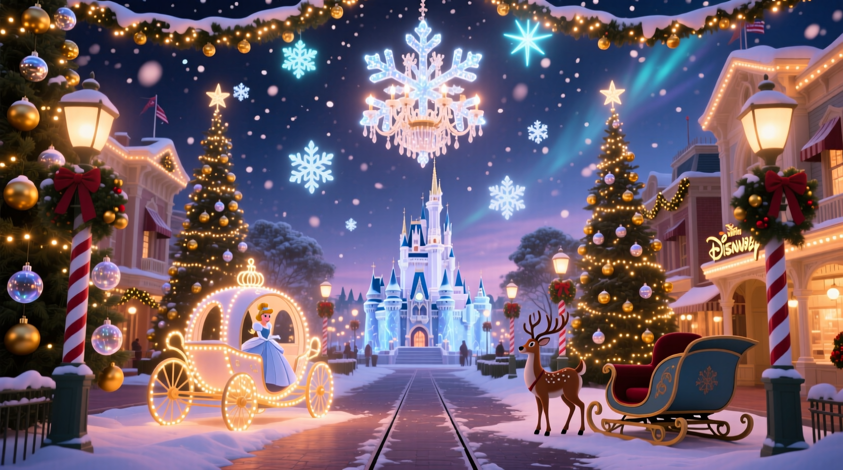 when does disneyland decorate for christmas 2024