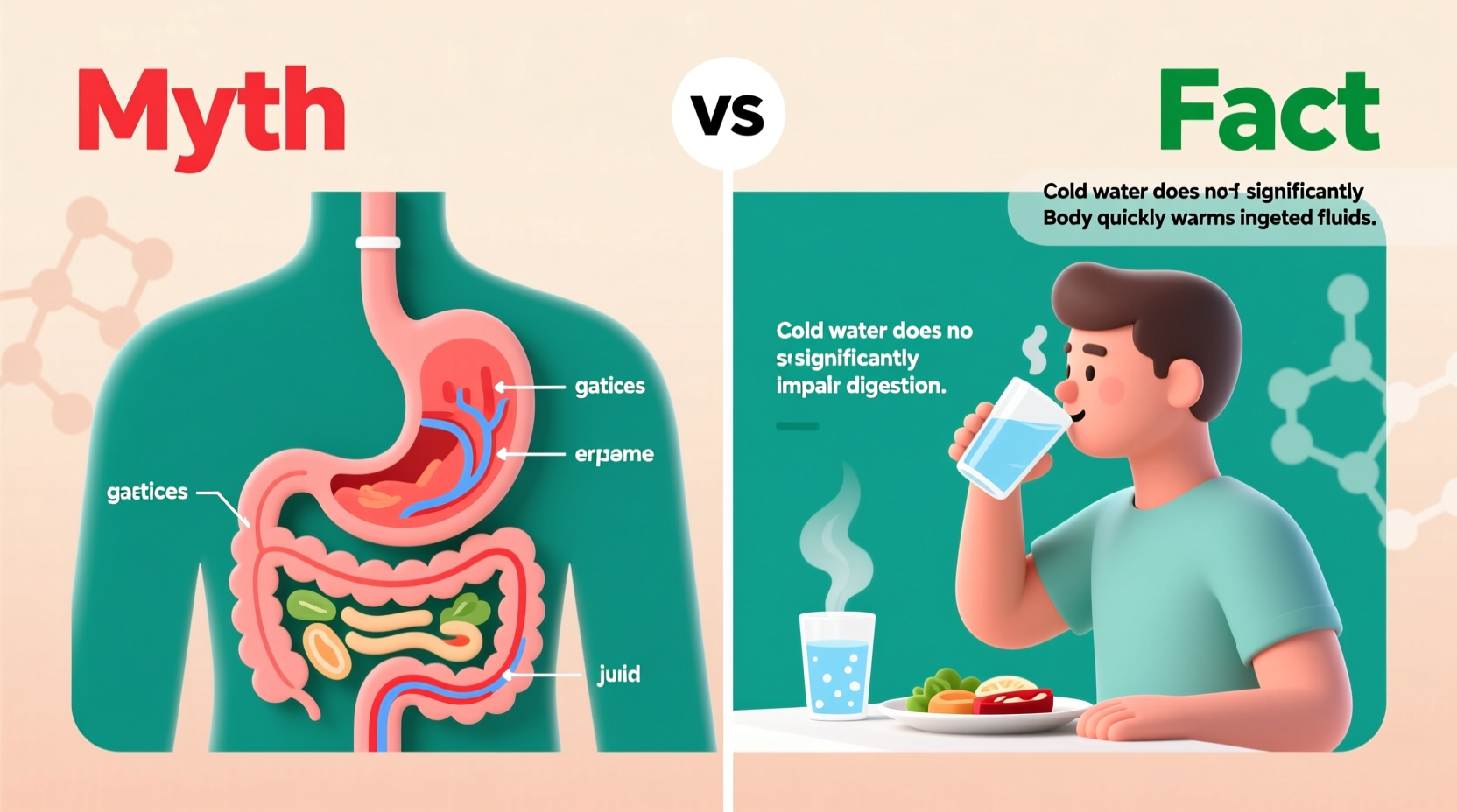 can drinking cold water after meals hurt digestion or is it myth
