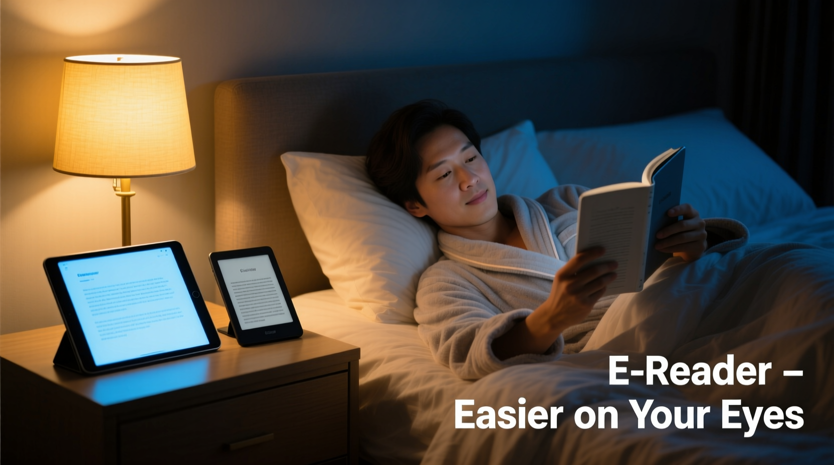 tablet vs e reader for bedtime reading which is easier on your eyes