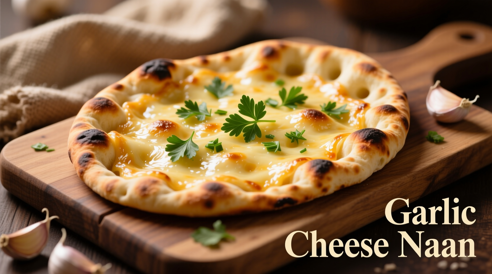 garlic cheese naan bread