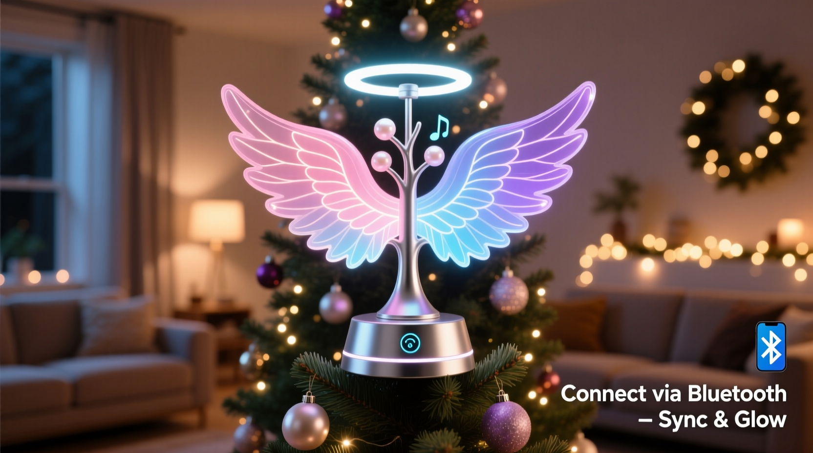 is a bluetooth enabled tree topper worth it for interactive angel wings