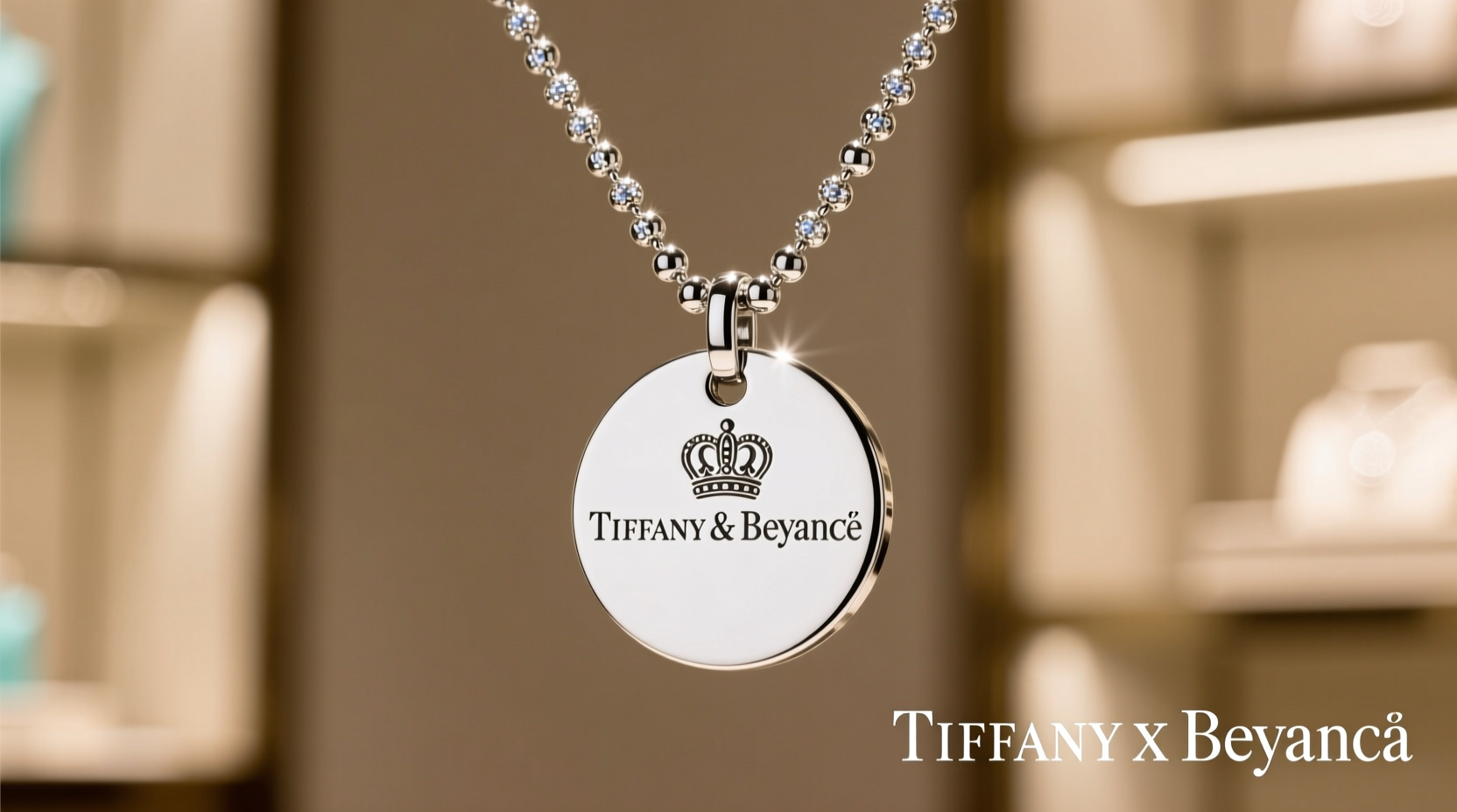 return to tiffany x beyonce round tag bead necklace