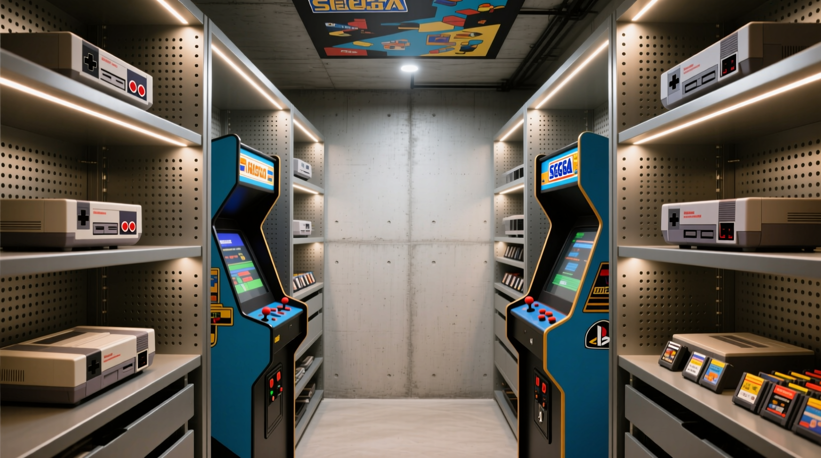 closet organization tips for retro gaming gear